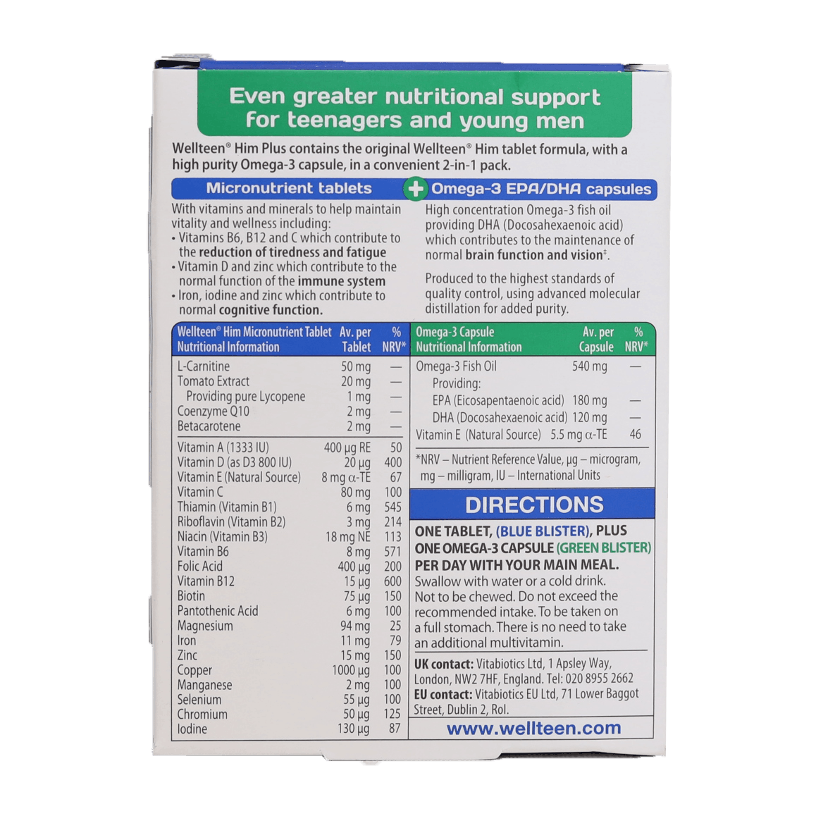 ول‌ تین هیم پلاس ویتابیوتیکس